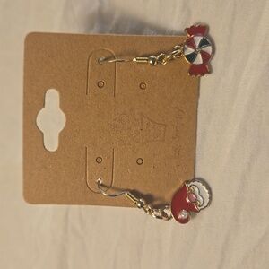 NWT Fun Christmas Earrings Gold